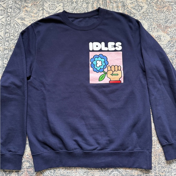 IDLES Band Navy Sweatshirt - Picture 3 of 5